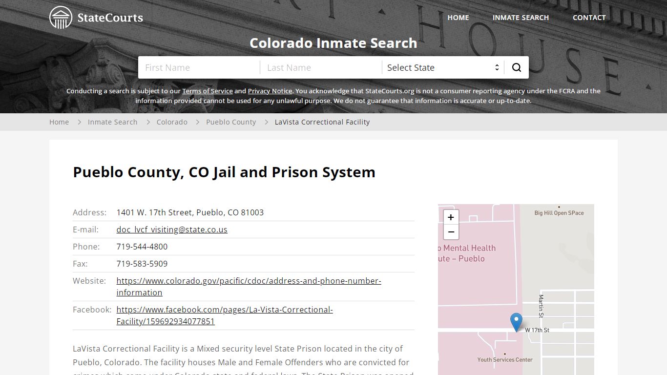 LaVista Correctional Facility Inmate Records Search ...